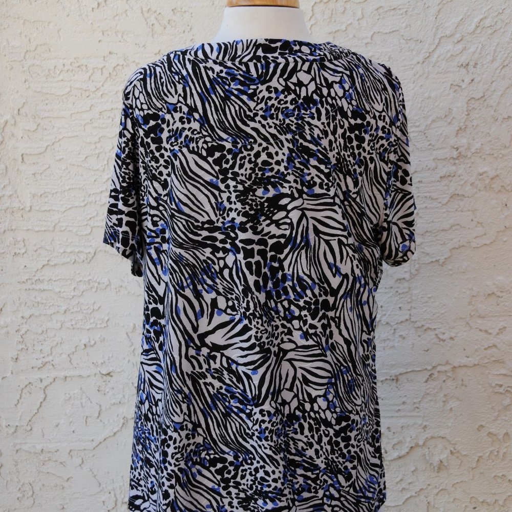 JM Collection Short Sleeved Blouse - Picture 4 of 6